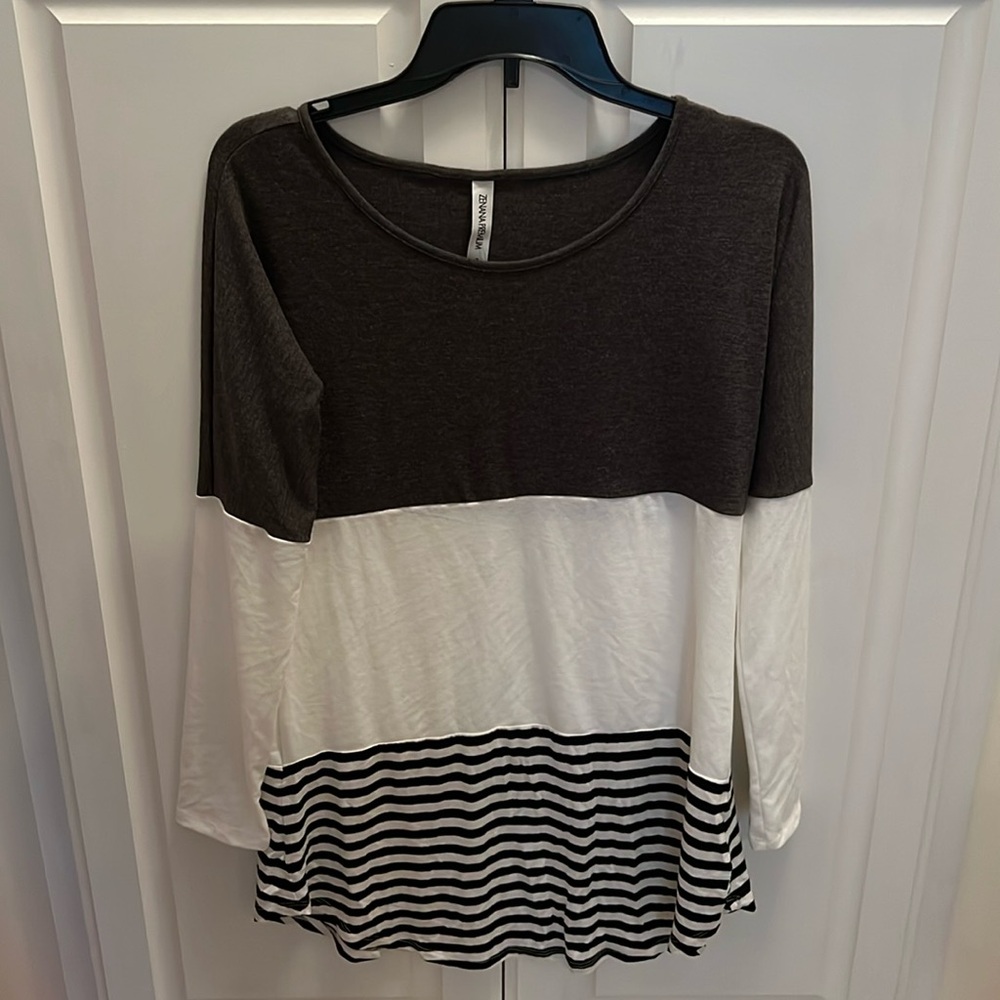 NWT Zenana Premium Color Block Tunic S
